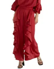 [Fate & Becker] The Dancer Ruffle Pants in Red