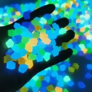 Outdoor Luminous Stones Glow In Dark Garden Pebbles Fish Rocks Aquarium MixColor