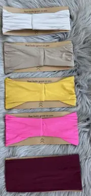 Soulvation Hair Bundle 4 Headband Twist Turbans & 1 Knot Headband 5 Total NEW