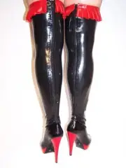 Latex Patent Overknee Boots 41 42 43 44 45 46 47 FS 851 Bolingier