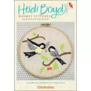 Heidi Boyd Whimsy Stitches Chickadees Kit - NEW
