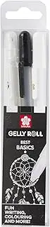Sakura Gelly Roll Clear White Black, Set of 3 Pens