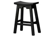 CT Midnight Noir Solid Timber Counter Stool