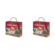 2x Sassi Kids/Children Educational Arts & Craft w/ Stickers/Decals Christmas 4y+
