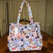 NWT Vera Bradley Large Glenna Tote In Aloha Blooms