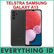 TELSTRA SAMSUNG GALAXY A13 4G 4GX 128GB BLACK ANDROID 6.6″ SCREEN MOBILE PHONE