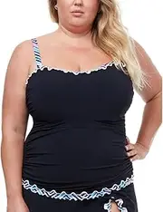 [Profile by Gottex] Women's Tempo Full Figure Square Neck Swim Tankini