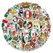 Assorted Mexican Flag Sticker Pack - 20 Pcs - Decals for Laptops Phones