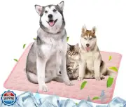 SOMOYA Dog Self Cooling Mat, Pet Washable Cooling Pad Blanket, Ice Silk Sleep