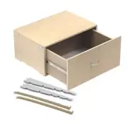 verbilt Adjustable Closet Organizer Large Drawer Kit Pre-Assembled Steel Birch