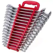15piece Premium Angle Head Open End Wrench Set Chrome Vanadium Steel Mirror Chro
