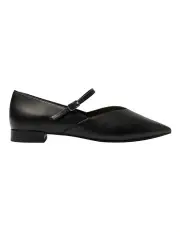 [Sandler] Reece Flat Shoes in Black Leather