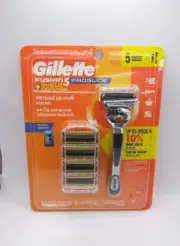 Gillette Fusion 5 Proglide Shield Defense Value Pack of 5 Refill Cartridges + 1