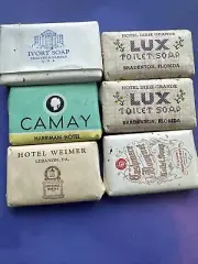 Vintage Hotel Soaps LUX Hotel Dixie Weimer Camay Ivory