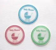 PRE CUT 12 EDIBLE RICE PAPER WAFER CARD BABY SHOWER CAKE CUPCAKE TOPPERS