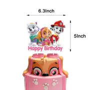 Cake Topper Paw Patrol Party Supplies Tableware Kids Girls Birthday Decoration