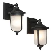 Devon Outdoor Wall Light in Black or Bronze