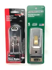 Razor Blade Scrapers Lot of 2 with Blades Retractable