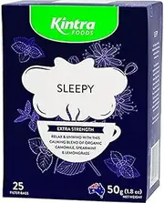 Kintra Foods Extra Strength Sleepy Herbal Tea 25 Teabags, 50 g