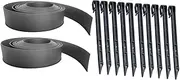 KONTONTY Garden Border Barrier 12pcs Green Isolation Belt Landscape Edging for Garden Lawn Edging Strip Strip