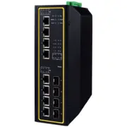 ATOP 12-port Industrial Managed Switch — 4x 10Gbps SFP+, ATOP EHG7612-410GSFP