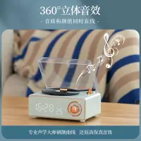 在飛比找樂天市場購物網優惠-桌面音響 喇叭 電腦音箱 復古黑膠無線藍牙音箱 桌面音響 迷