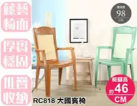 在飛比找Yahoo!奇摩拍賣優惠-【特品屋】滿千免運 台灣製 RC818 大國賓椅 靠背椅 塑