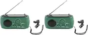 Beavorty Emergency Hand Crank Radio with LED Flashlight for Emergency: Portable Solar Weather Radio USB Charged & Solar Power for Indoor Outdoor Emergencies