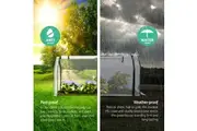 Mini Greenhouse PE Cover Green House Roll-Up Zippered Door 1.2x0.5x0.6M
