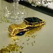 Custom Apple Watch ULTRA 2 49mm GOLD Anodized Titanium Gold Plated Links Band