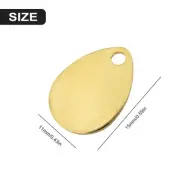 Craft Your Perfect Tackle with 50pcs Smooth Sequins Metal Spoon VIB Lure Blades