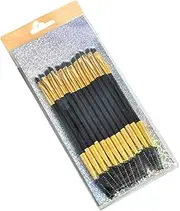12pcs Set Double-headed Mascara Brush Makeup Brush Eyelash Brush Eyebrow Brush Cosmetic Brush Double-ended Mascara Brush Dual Purpose Eyebrow Comb Artificial Fiber Golden DRESSOOS