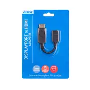 Laser DisplayPort to HDMI Adapter 1080p Full HD Converter for PC Monitor TV