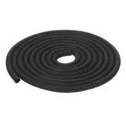 6mm x 7 Meters Foam Weather Stripping Door Seal for Instruments - Black