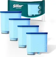 [Sillar] 4 x Water Filters for Fully Automatic Coffee Machines | Compatible with Philips AquaClean CA6903/10 CA6903/22 CA6903 Limescale Filter, Filter Cartridge for Saeco and Philips Coffee Machines