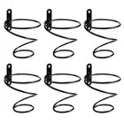 Pack of 6 Wall Mounted Wine Racks - Red Wine Bottle Display Holder with1581