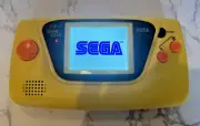 SEGA Game Gear Handheld Yellow RetroSix Ceramic Recap Clean Screen Re-Shell