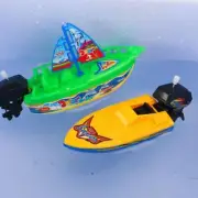 Wind Up Clockwork Boat Ship Toys Play Water Bath For Children Toy E0B6