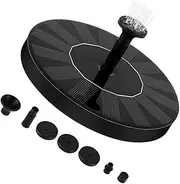 Milisten 1W Solar Fountain Pump Solar Powered Water Feature for Garden Decoration Fish Tank Automatic Floating Water Fountain Black