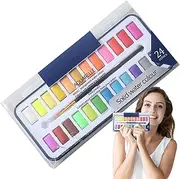 Watercolor Paint Set,Water Color Art Kit Palette with Brush - Art, Travel, Painting Supplies, Palette Kit for Artists, Amateur Hobbyists and Lovers