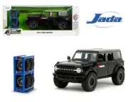 Jada 1:24 Just Trucks with extra Wheels 2021 Ford Bronco Black Diecast Car 34185