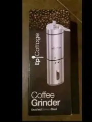 Manual Coffee Bean Grinder Stainless Steel Adjustable Conical Burr Hand Mill New