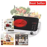 Ceramic Glass 1800W Electric Hot Plate - Versatile & Portable Cooking Solution