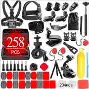 GoPro HERO Action Camera Accessories 258 in 1 Kit for Gopro 9, 8, 7, 6, 5.