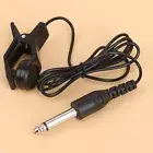 Clip On Pickup Guitar Pickup Tuner Amplifier Black Reusable Guitar Accessories