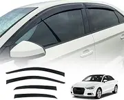 OAD4X4 Weathershields Compatible with Audi A3 8V Sedan 2013-2020, Weather Shields Window Visors Wind Deflectors Sun Rain Guard 4PCS Set