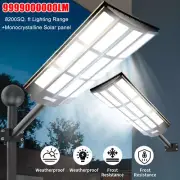 Solar Street Light 99990000LM Motion Sensor Outdoor Light,4 Side 355° Wide Angle