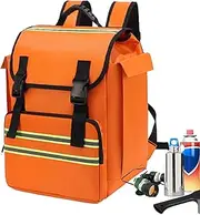 [Generic] School Bag Boys - Camping Backpack Kids, Orange Backpack School | Lightweight School Backpack, Kids Backpack with Multiple Pockets, Waterproof Safety Backpack, Fire-Resistant Kids Backpack for School