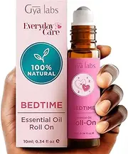 Gya Labs Bedtime Essential Oil Roll On - Relaxing Gifts for Women, Calming Essential Oils Blends, 100% Pure and Natural Aromatherapy Oil (10ml)