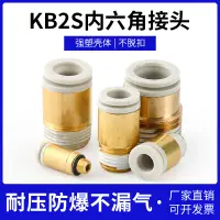 在飛比找露天拍賣優惠-【麻吉大促】SMC型內六角直通接頭KQ2S KB2S04/0